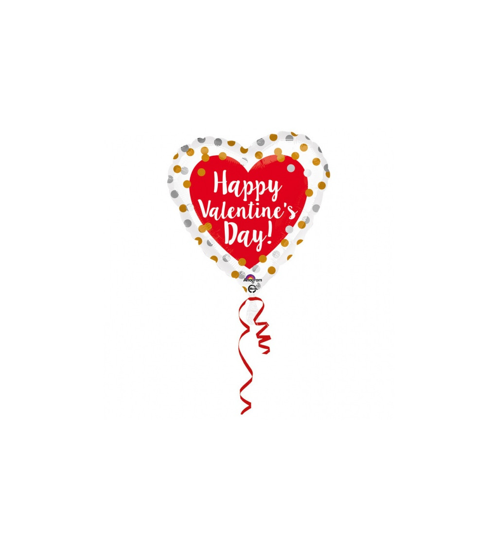 Fóliový balónek Šťastný Valentýn