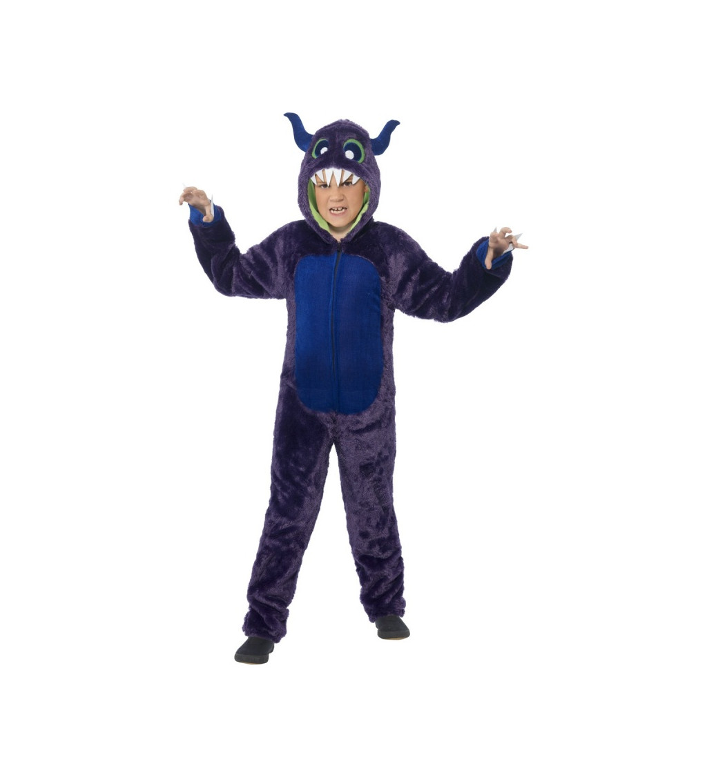 Dětský kostým deluxe - fialová příšerka