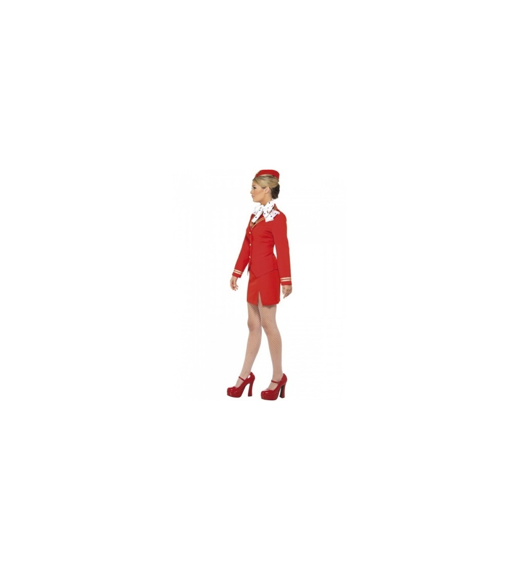 Kostým pro ženy - Sexy Letuška červená