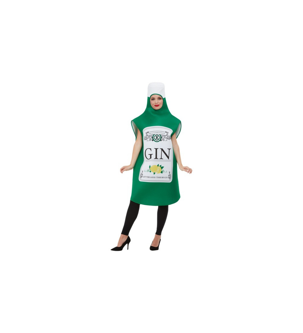 Kostým lahve ginu (zelená)