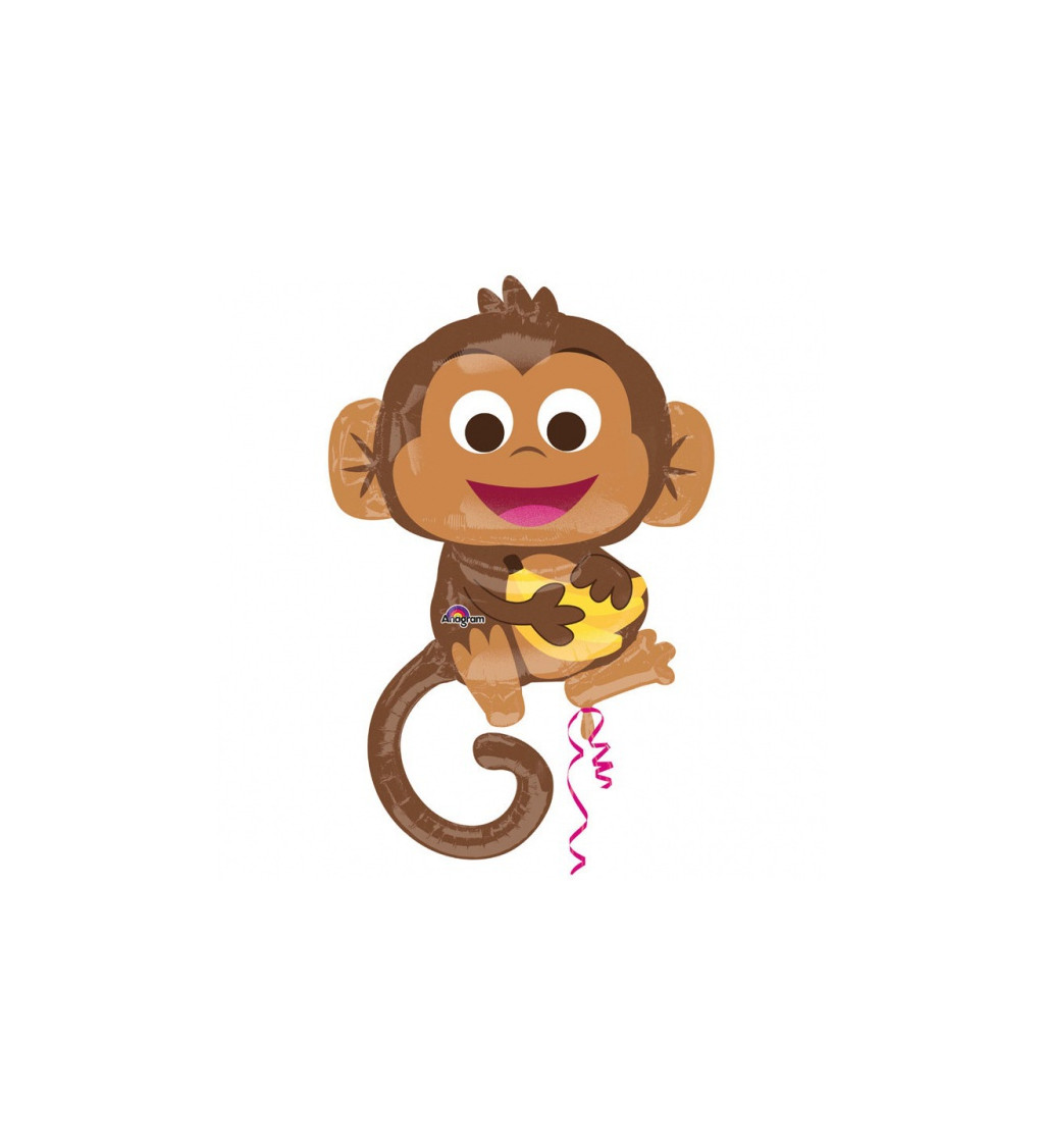 Happy Monkey fóliový balónek
