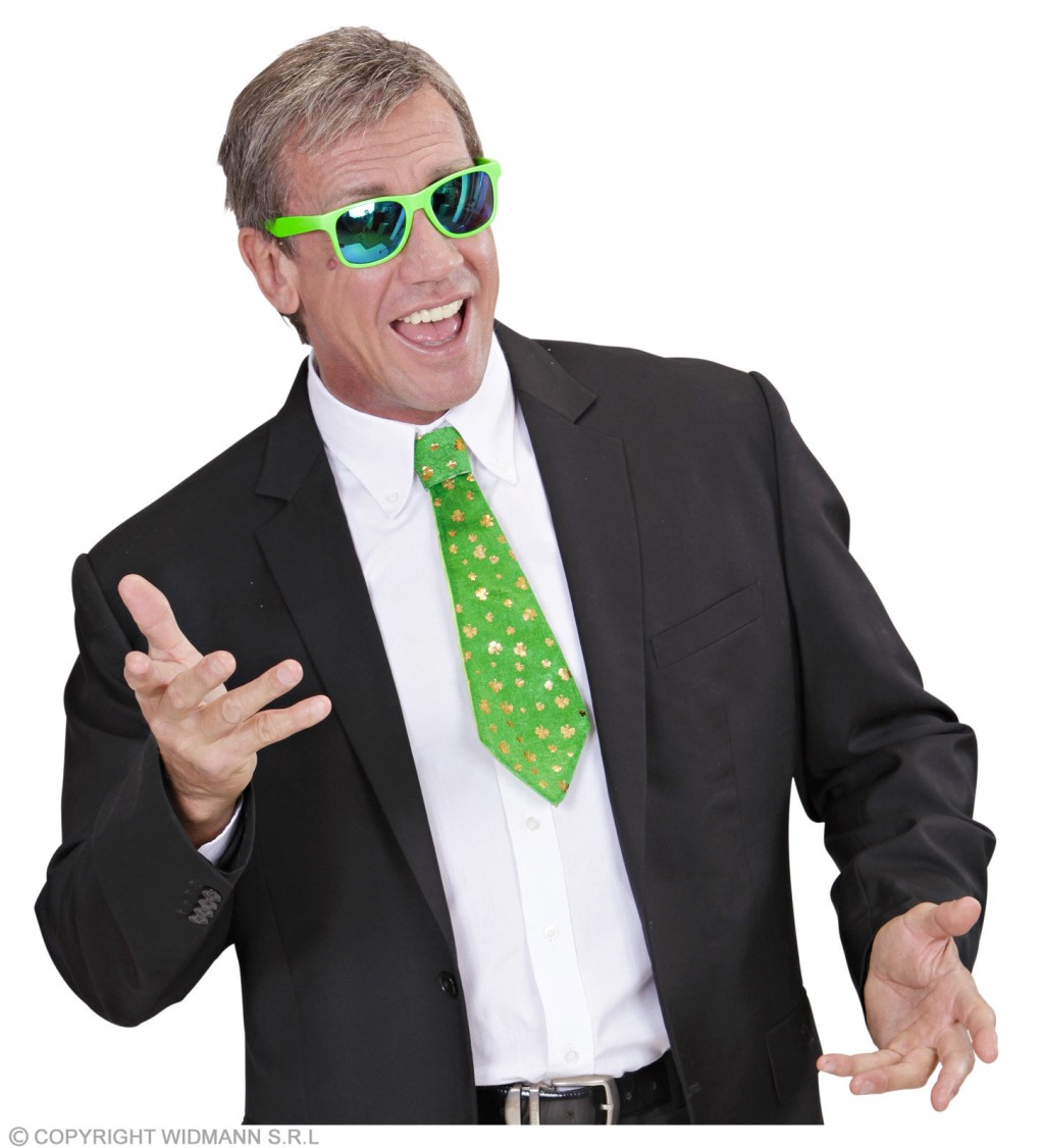 Zelená mini kravata St. Patrick