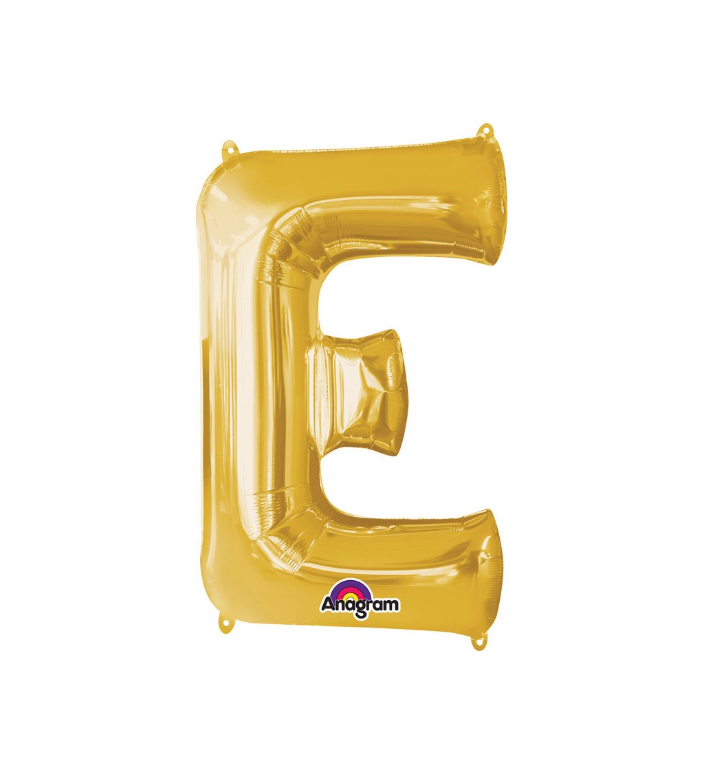 Fóliový balónek zlaté E