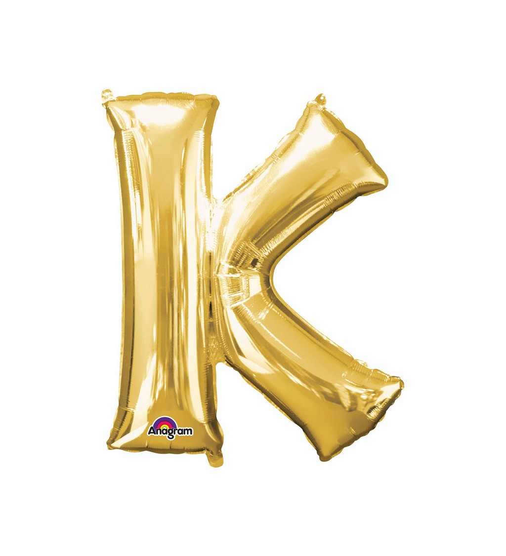 Fóliový balónek zlaté K