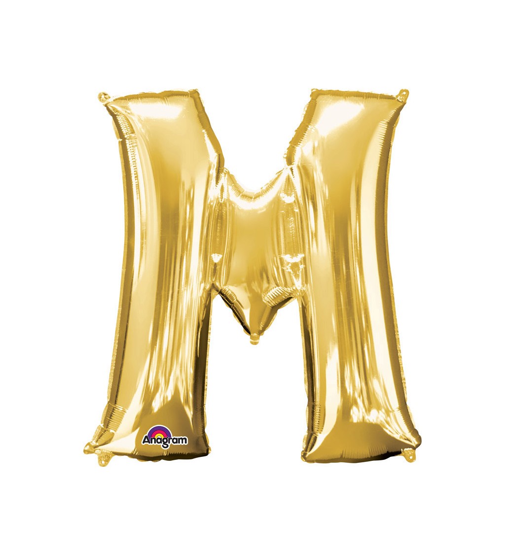 Fóliový balónek zlaté M