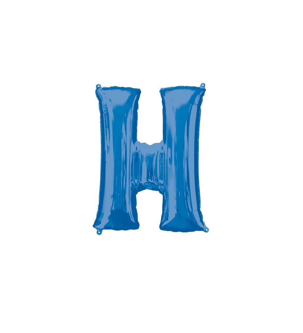 Fóliový balónek H modrý