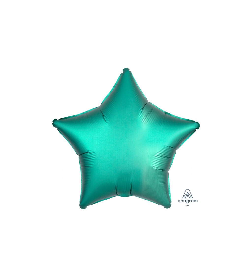 Balonek fóliový - Hvězda zelená