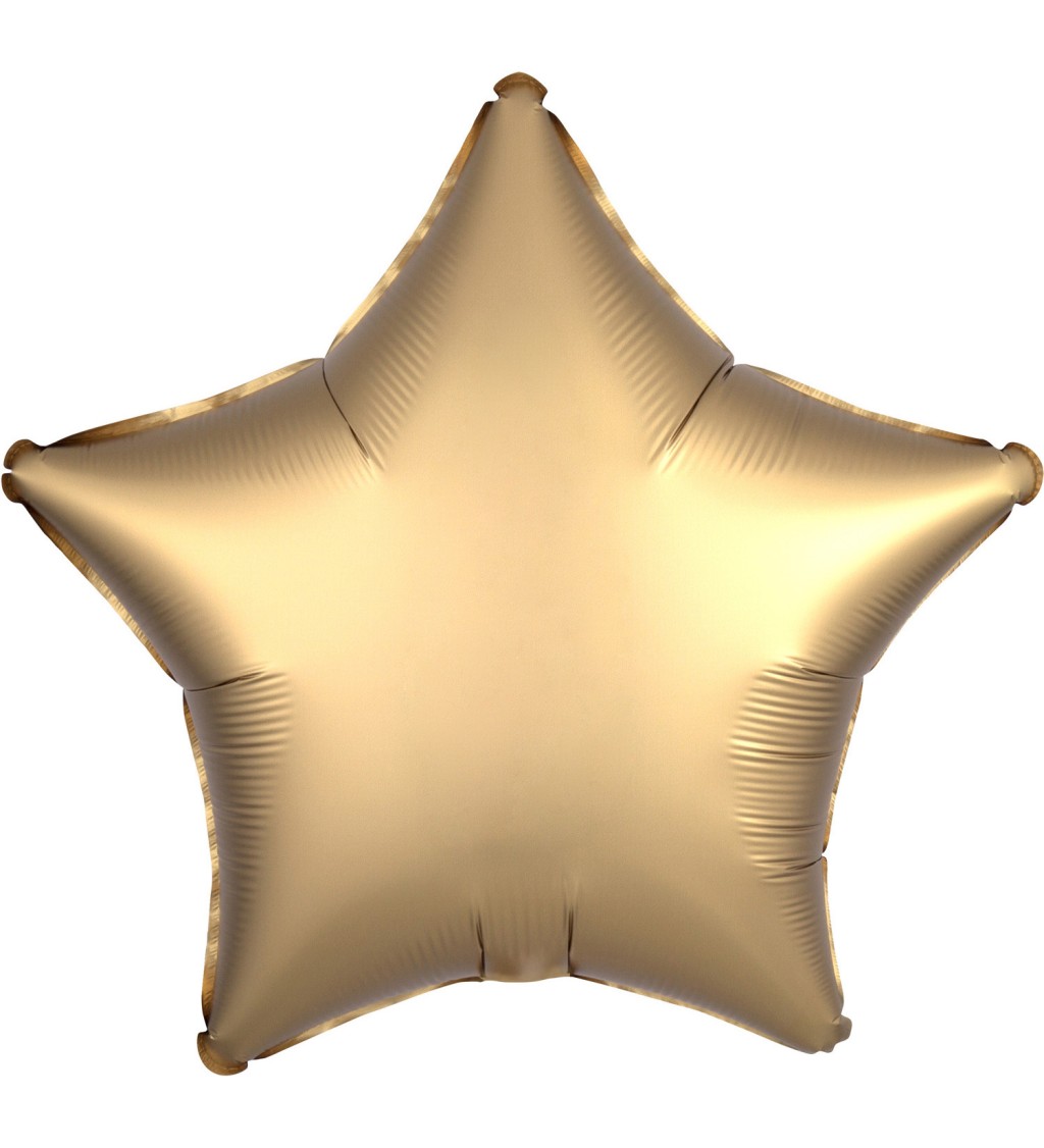 Balonek fóliový - Hvězda zlatá