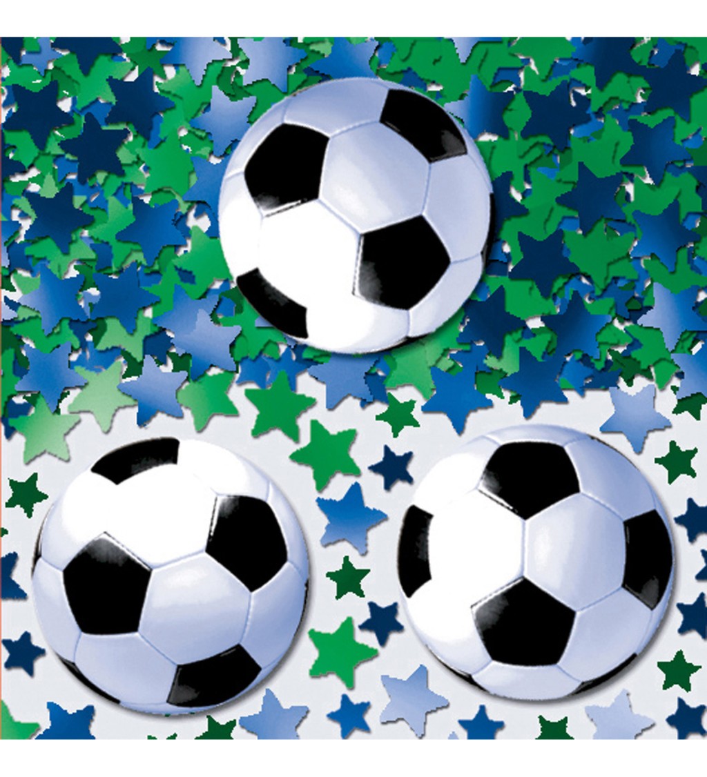 Hvězdičkové fotbalové konfety
