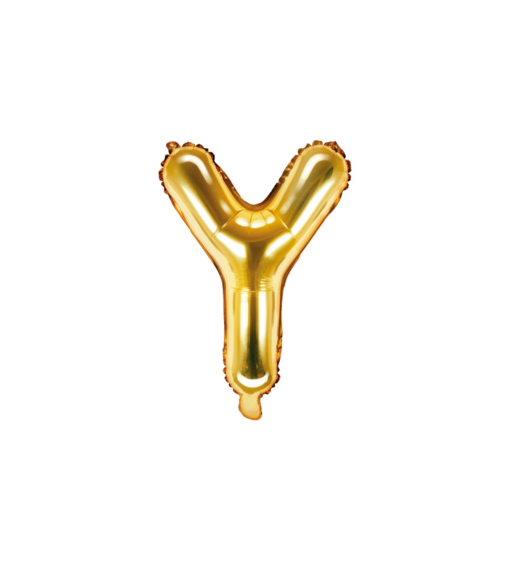 Fóliový balónek - písmeno Y, rose gold