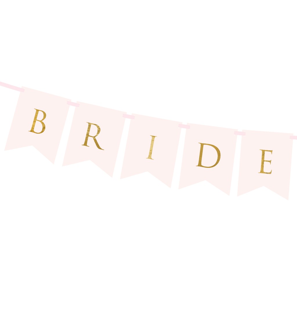 Girlanda - Bride Groom, rose gold