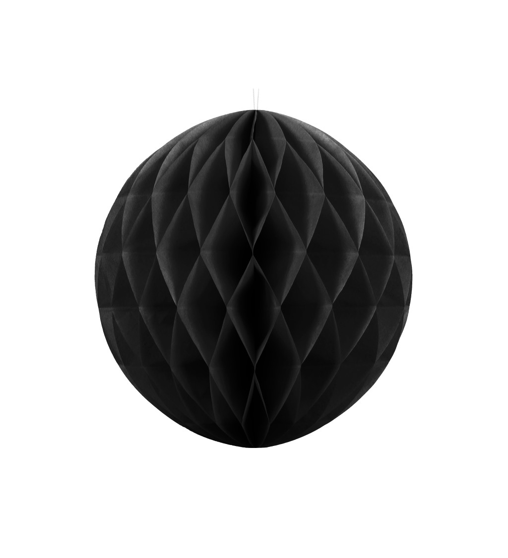 Dekorační koule - černá, 20 cm