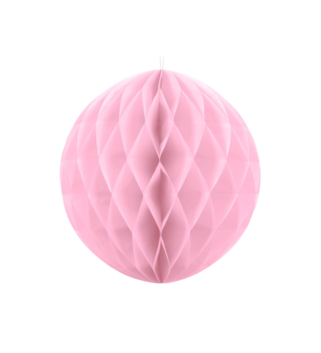 Dekorační koule - světle růžová, 20 cm