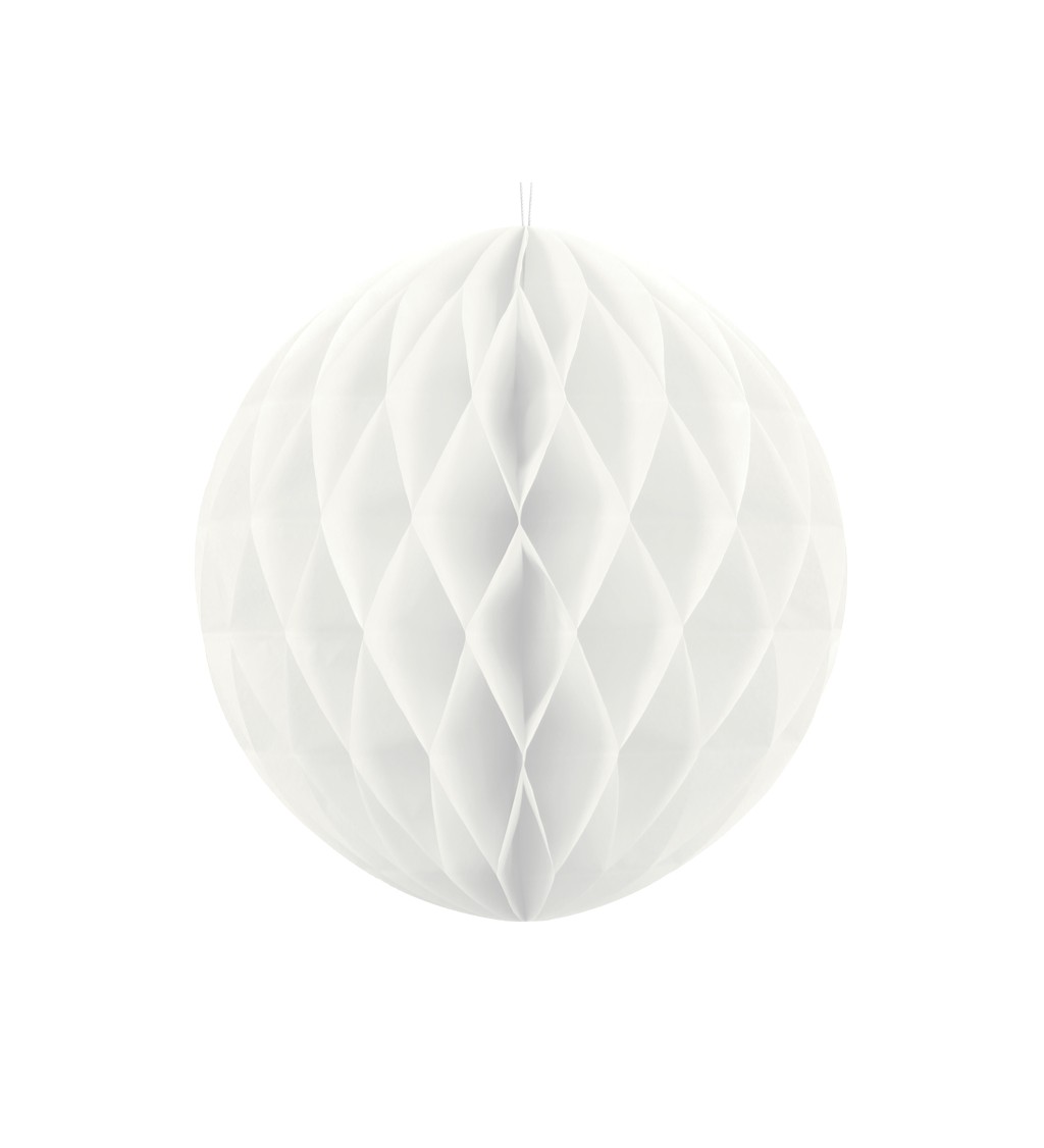 Dekorační koule - bílá, 40 cm