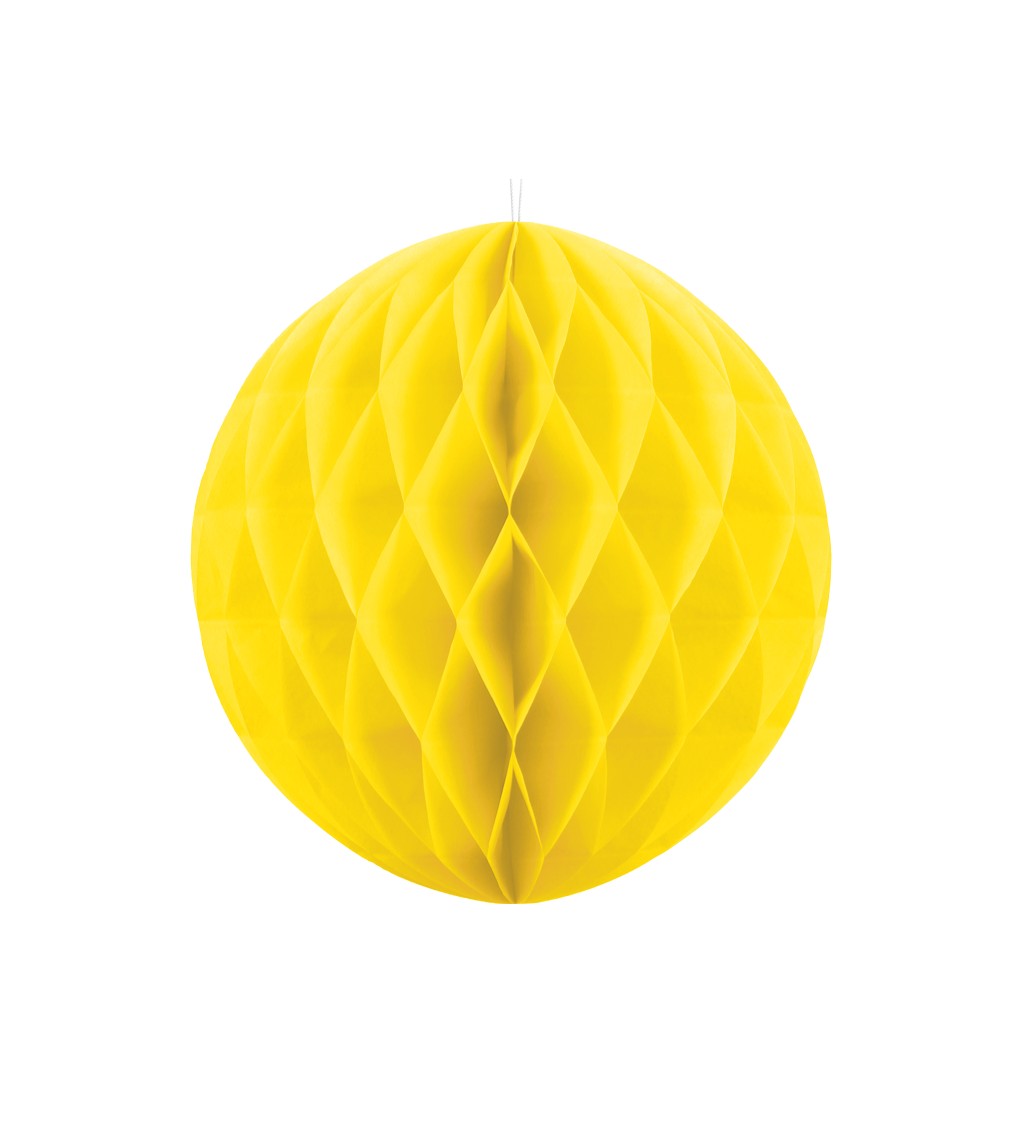 Dekorační koule - žlutá, 40 cm