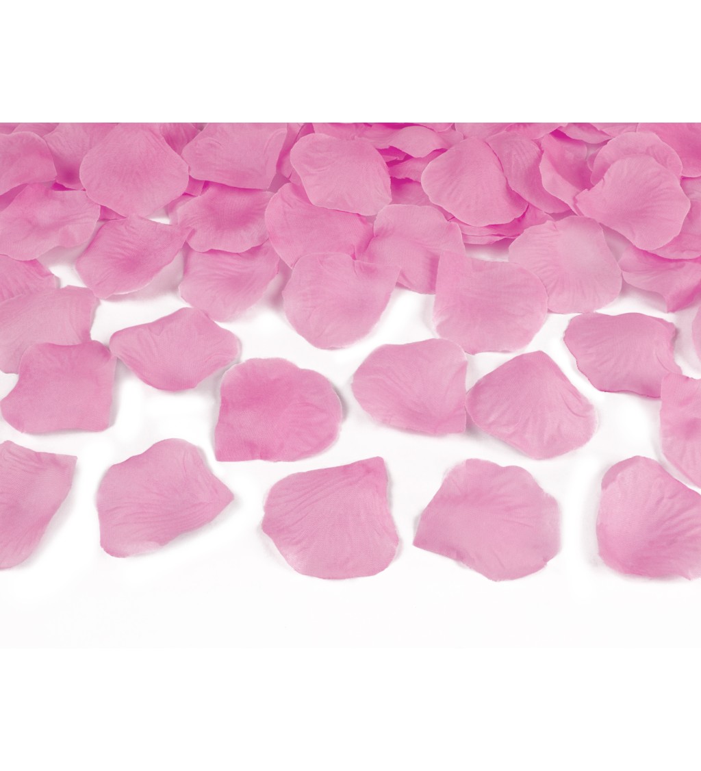 Vystřelovací konfety - růžové lístky růží