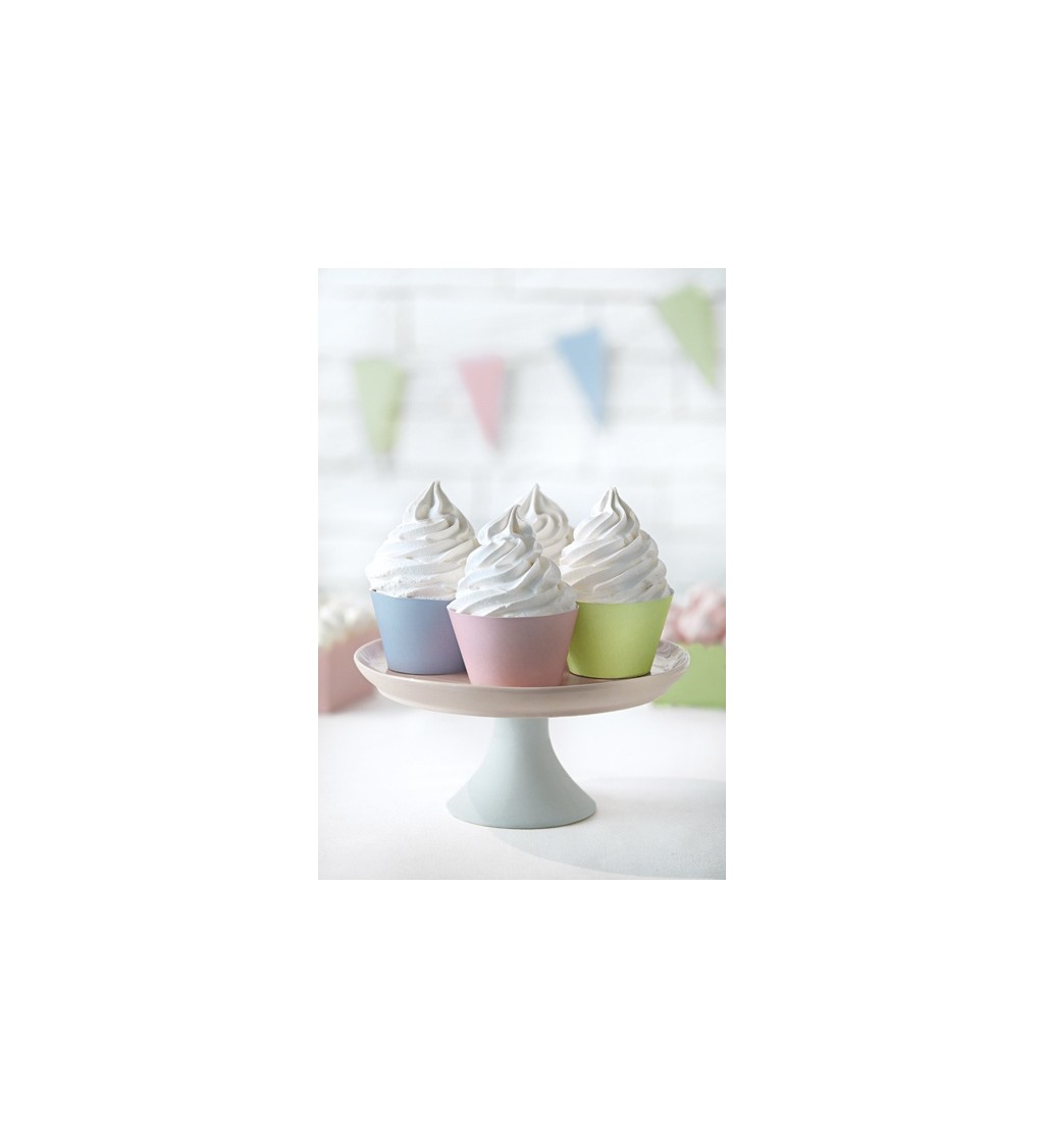 Cupcaky - pastelové (6 ks)