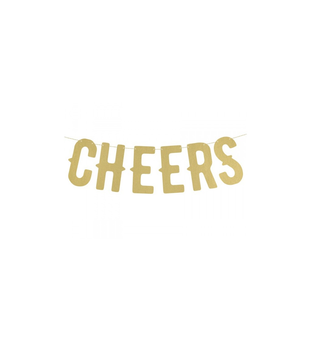 Girlanda - Cheers, zlatá