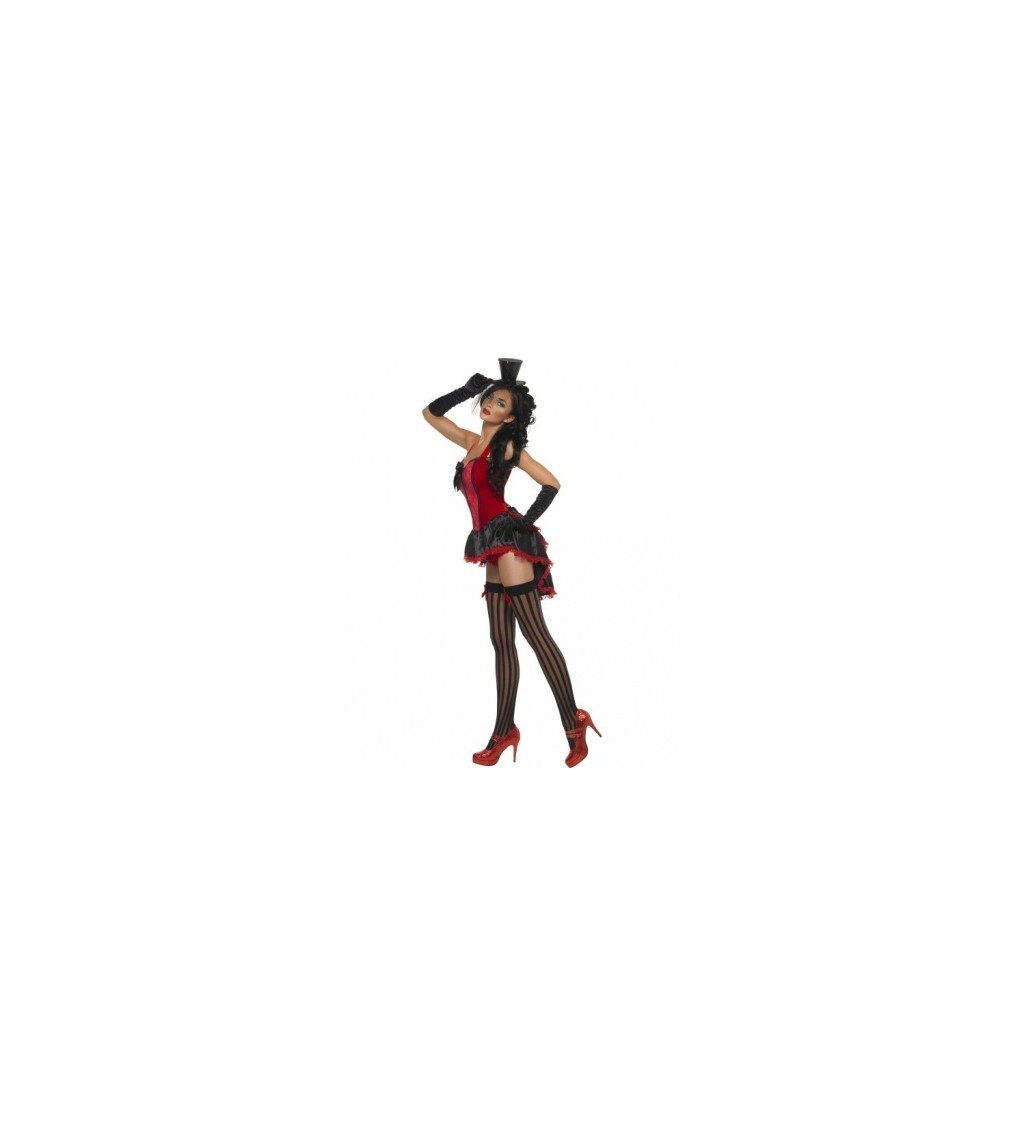 Kostým pro ženy - Moulin Rouge červený