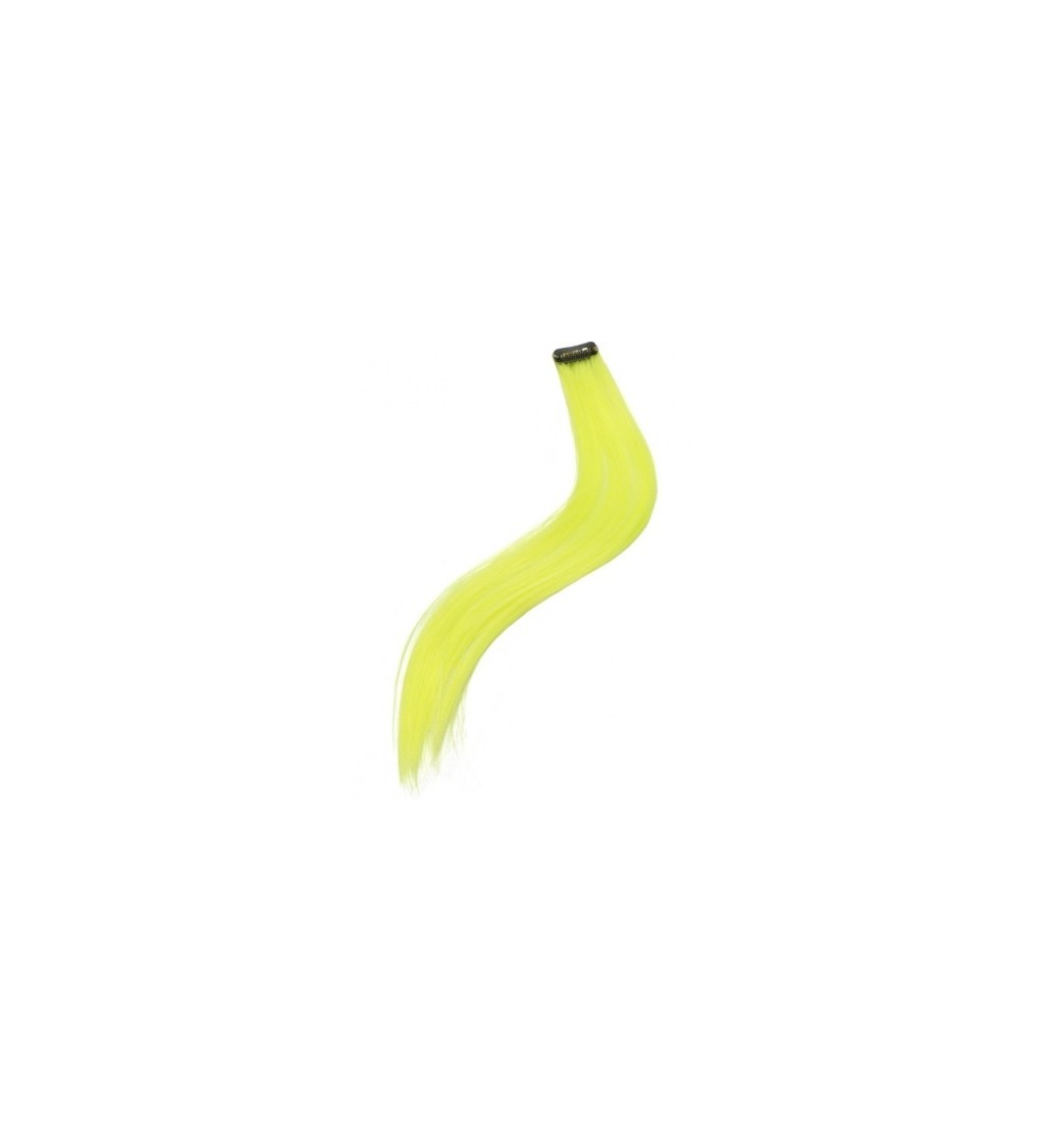 Barevný příčesek - neonově žlutý