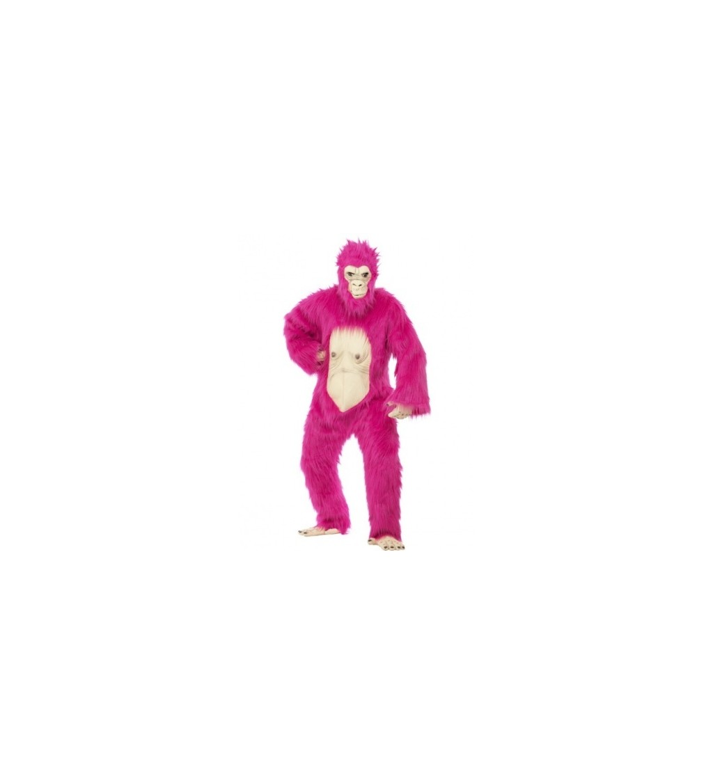 Kostým Unisex - Gorila růžová