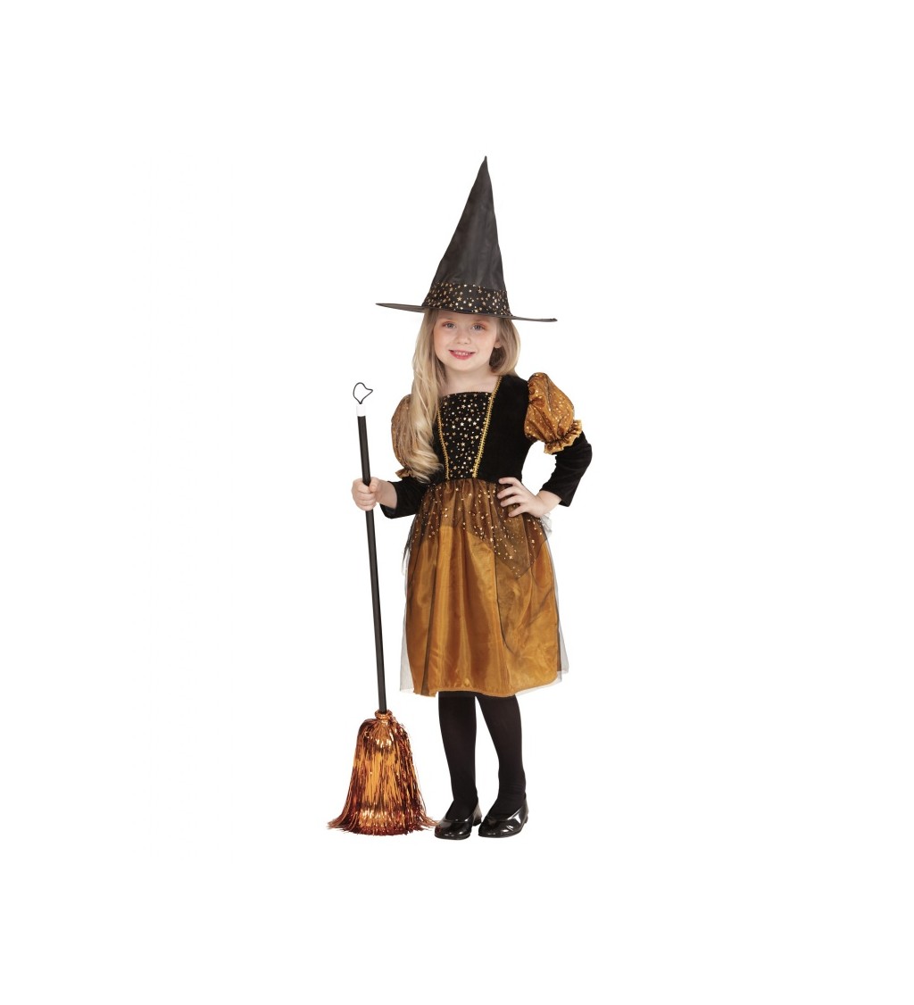 Dětský kostým Malá Zlatá čarodějnice
