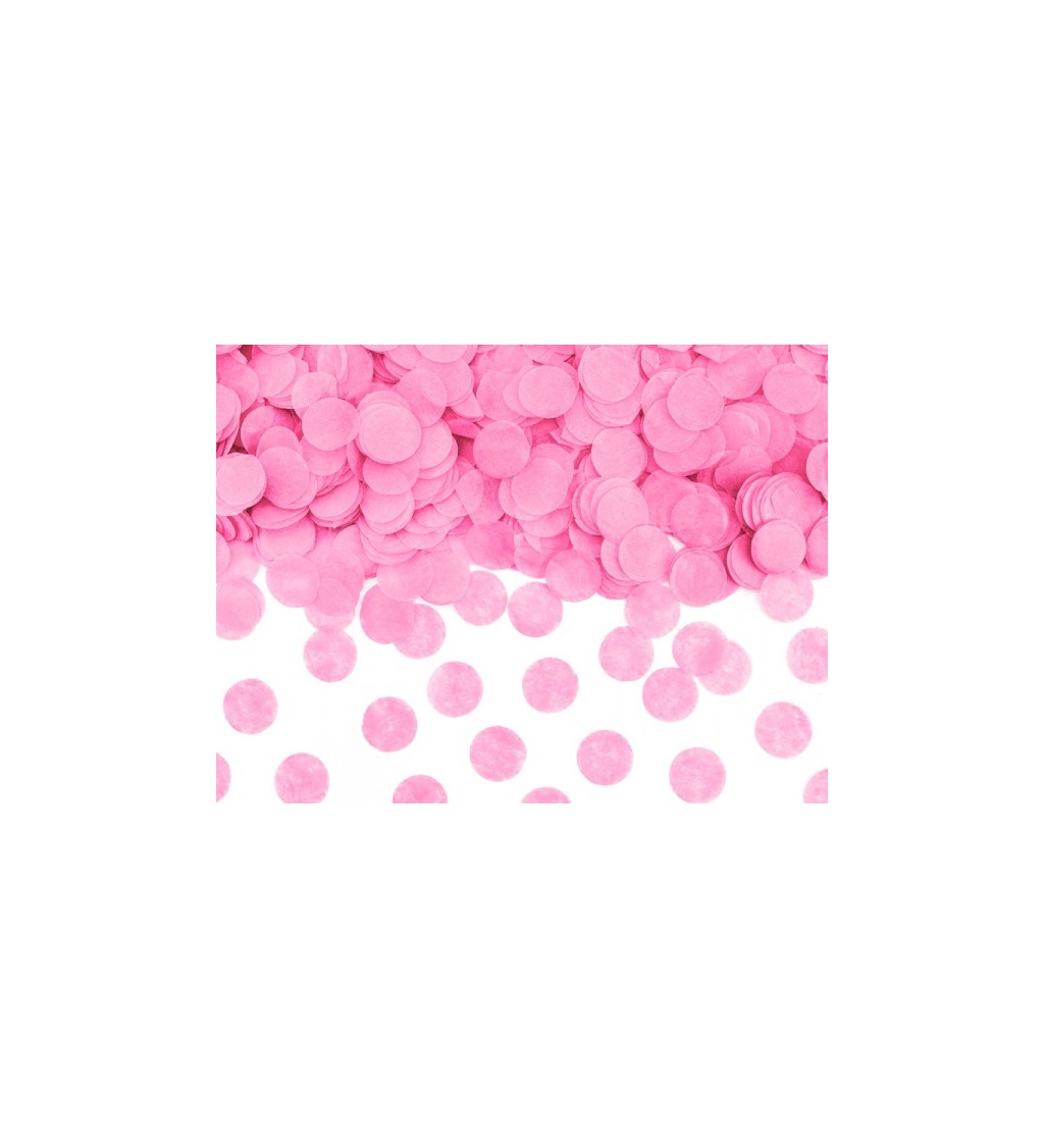 Kanón s růžovými konfetami - babyshower