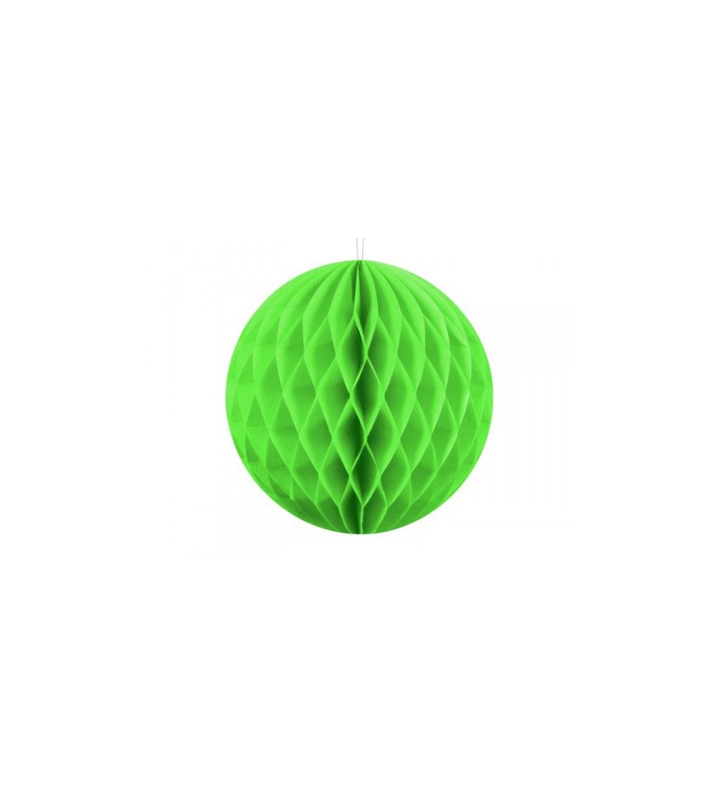 Dekorační koule - jasně zelená, 10cm