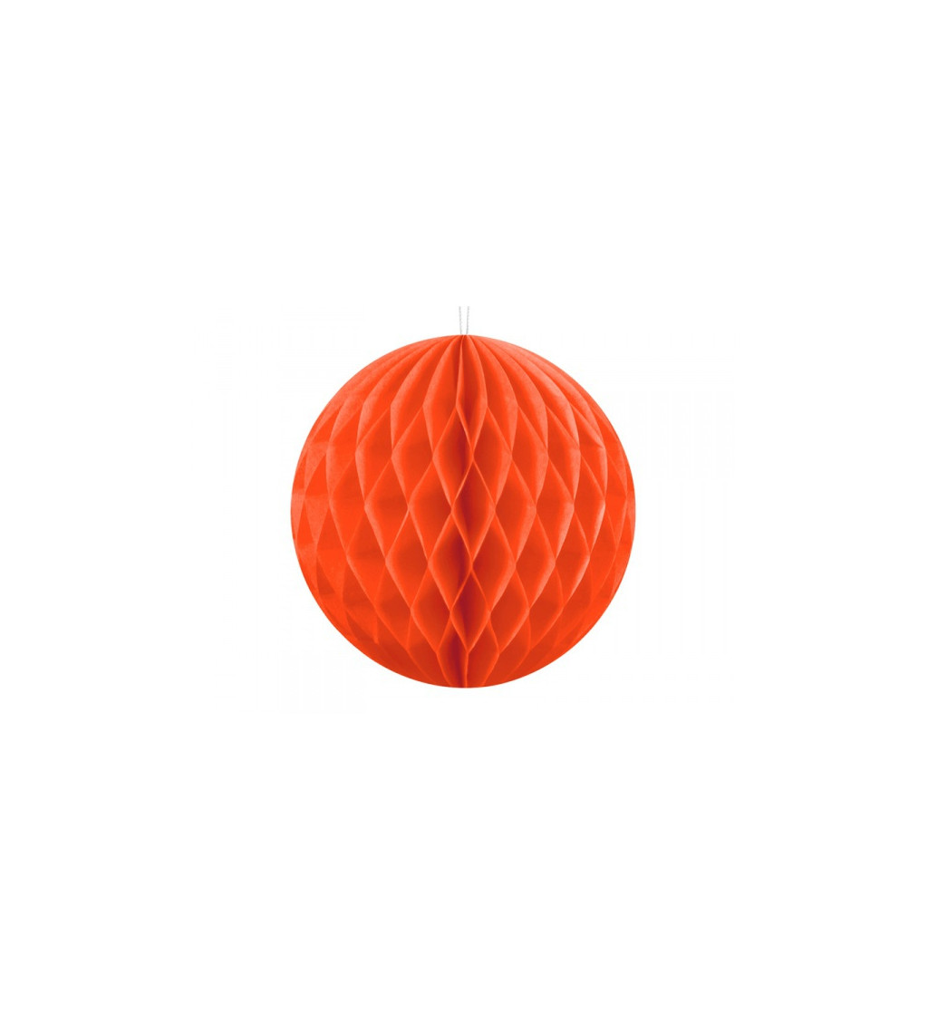 Dekorační koule - oranžová, 20 cm