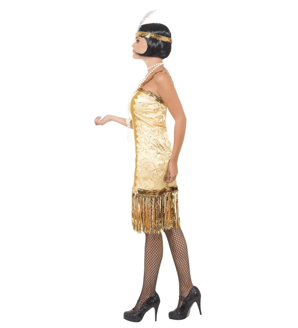 Kostým pro ženy - Prohibice zlatá