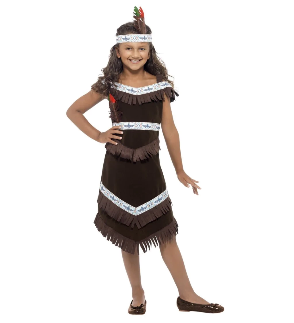 Dětský kostým pro dívky - Indiánka II