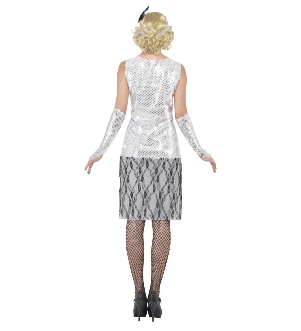 Kostým pro ženy - Prohibice stříbrná