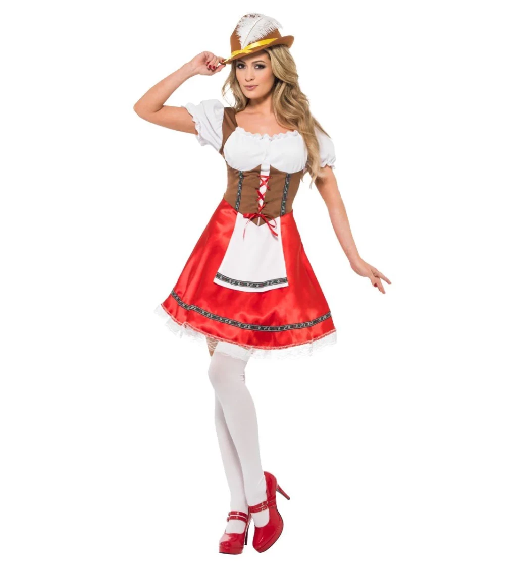 Kostým pro ženy - Oktoberfest červený
