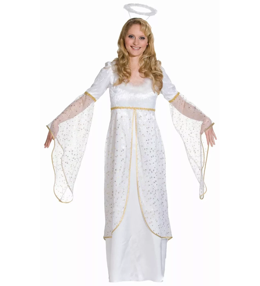 Kostým pro ženy - Anděl se zlatým vzorem