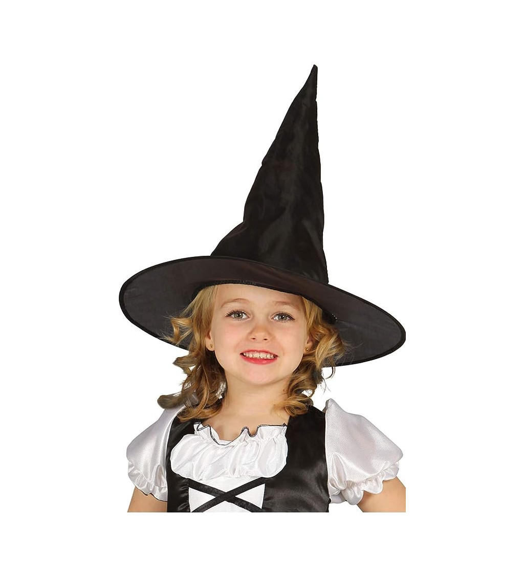 Dětský černý klobouk - čarodějnice