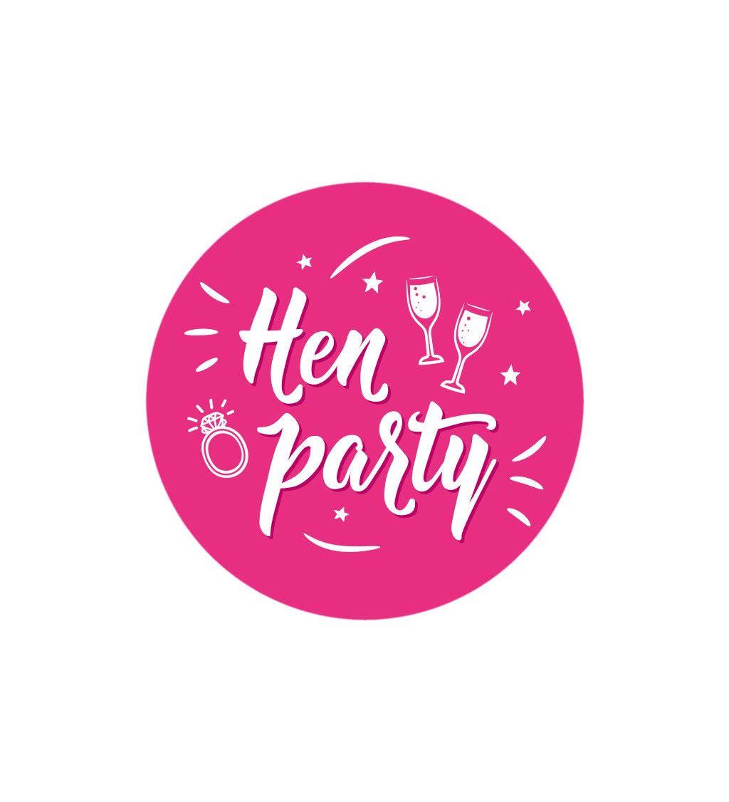 Dámské triko bílé - Hen party