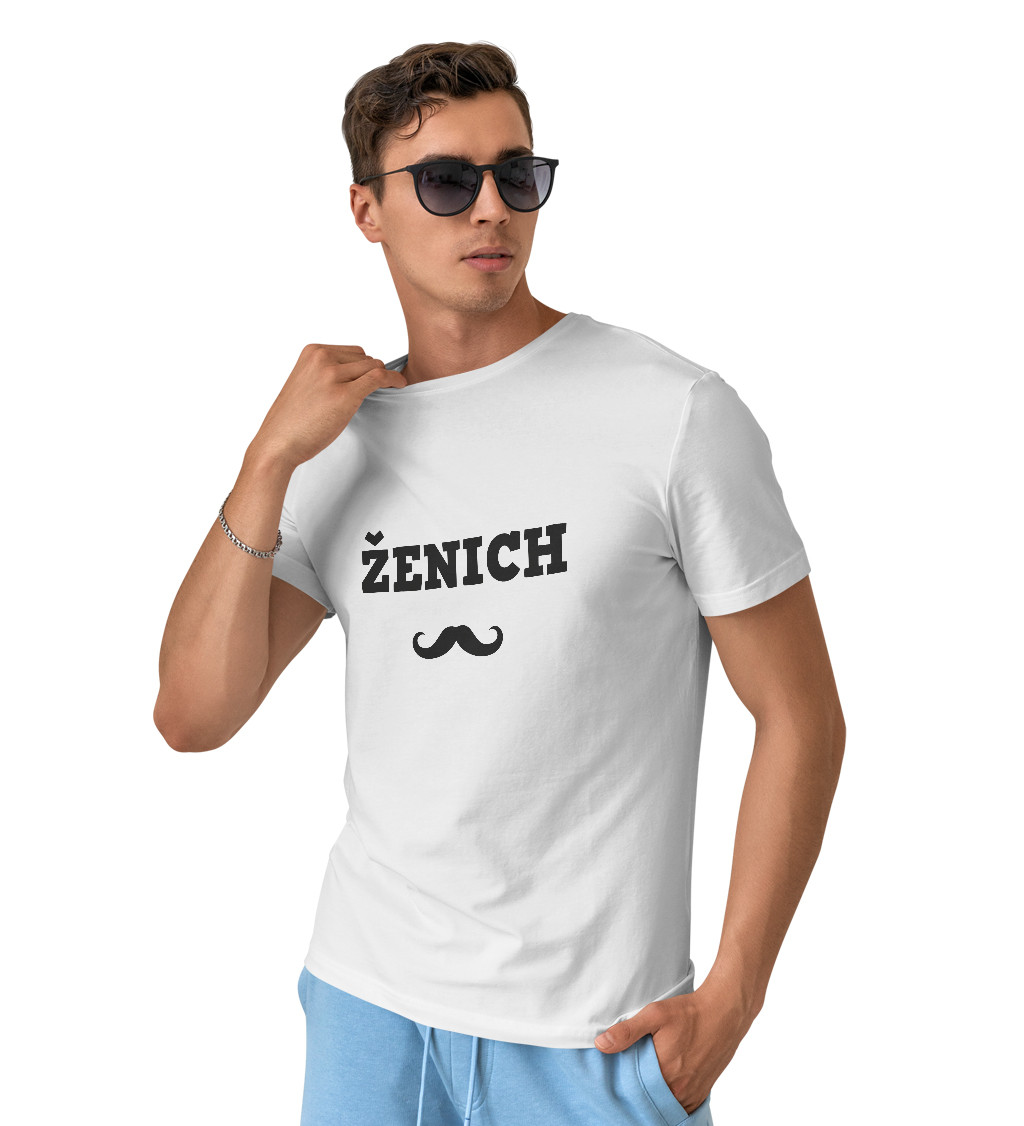 Pánské tričko - Ženich knír