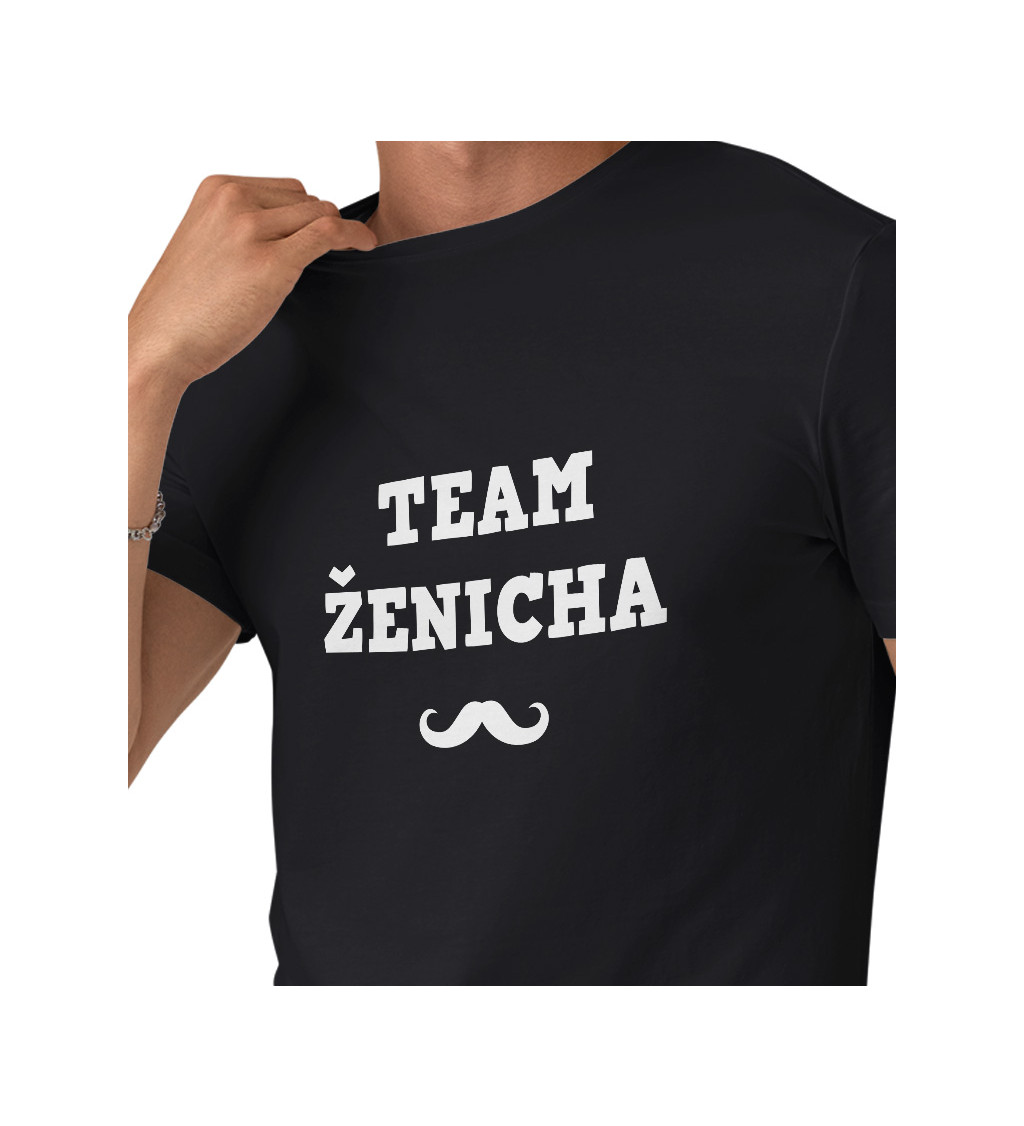 Černé tričko - Team Ženicha knír