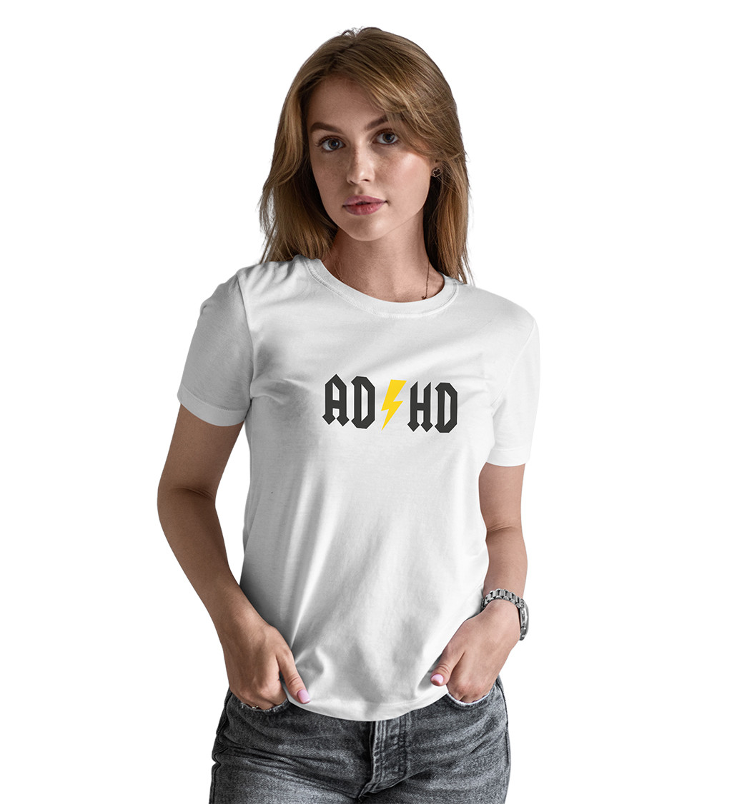 Dámské triko bílé - ADHD