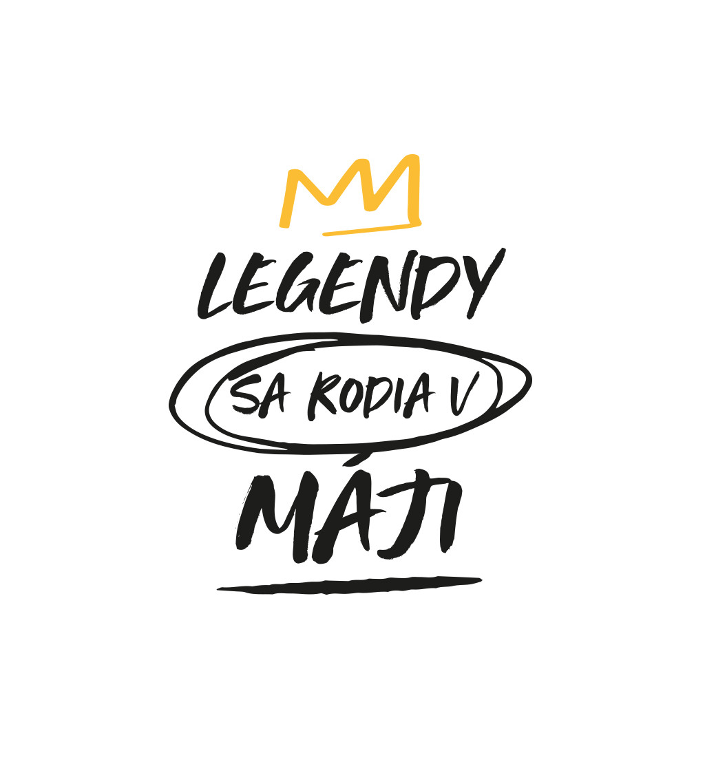 Pánské tričko bílé - Legendy v máji