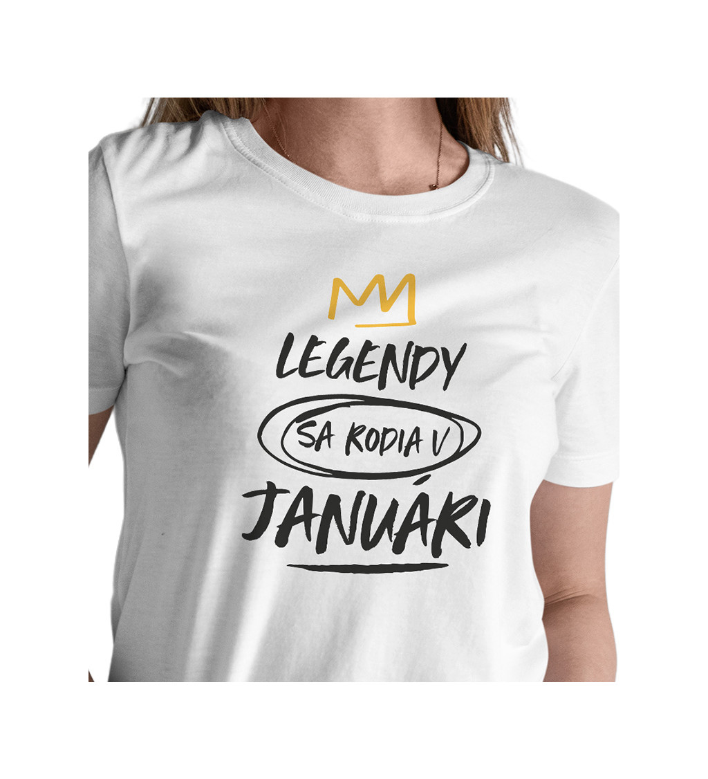 Dámské tričko bílé - Legendy v januári