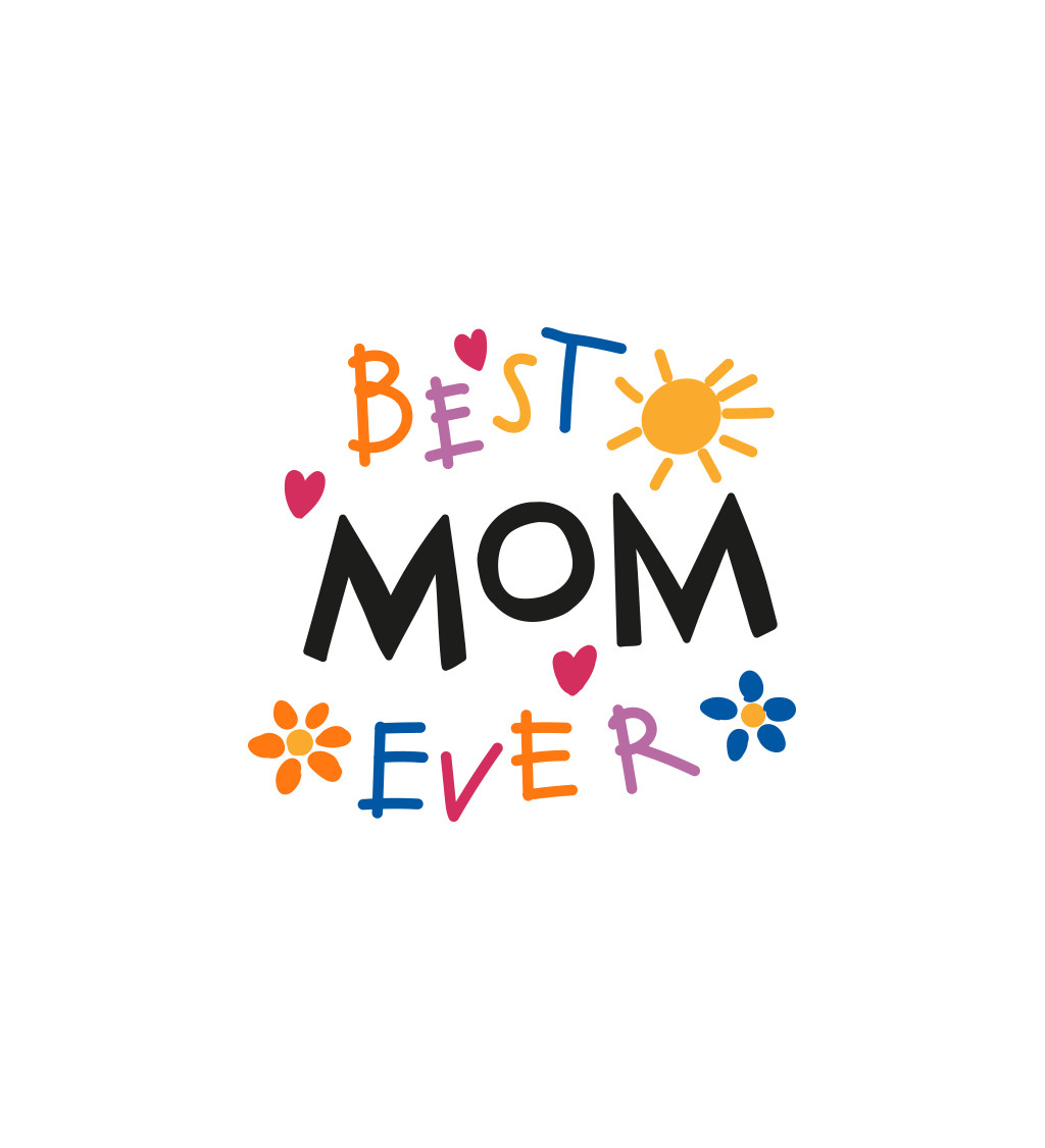 Zástěra bílá - Best mom ever