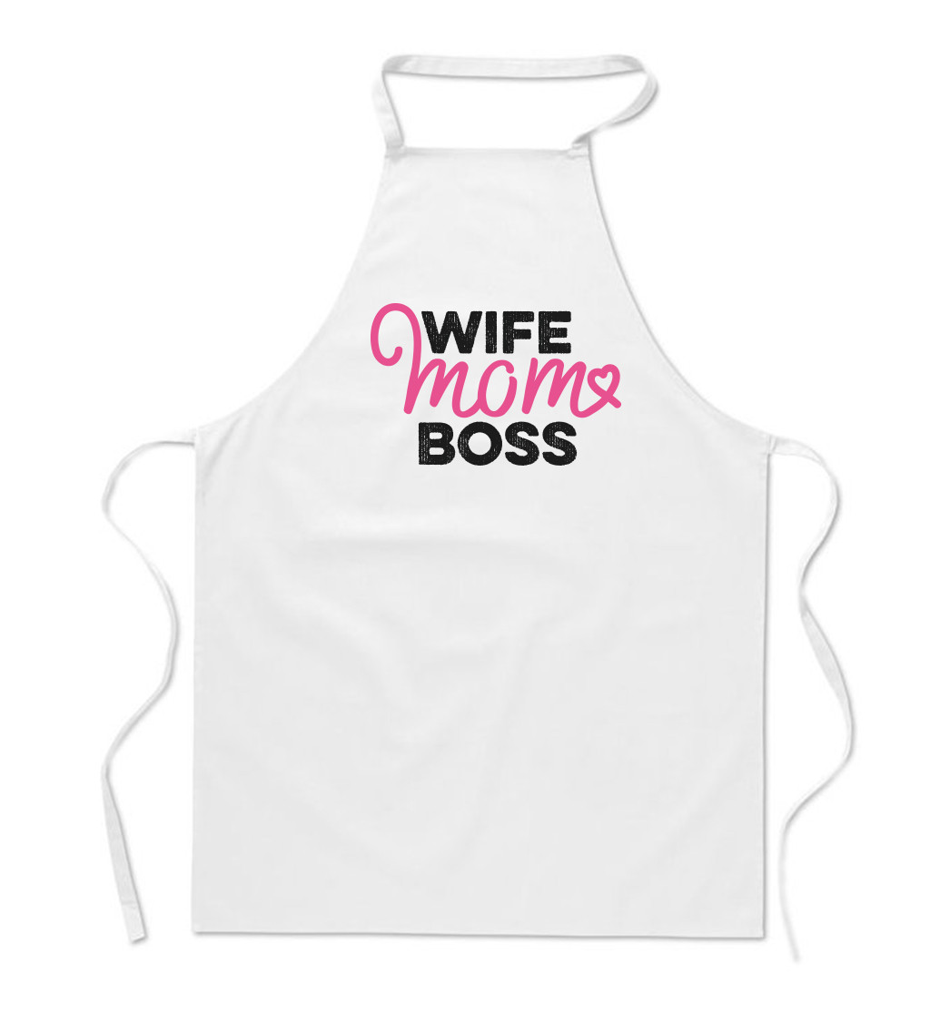 Zástěra bílá - Wife mom boss