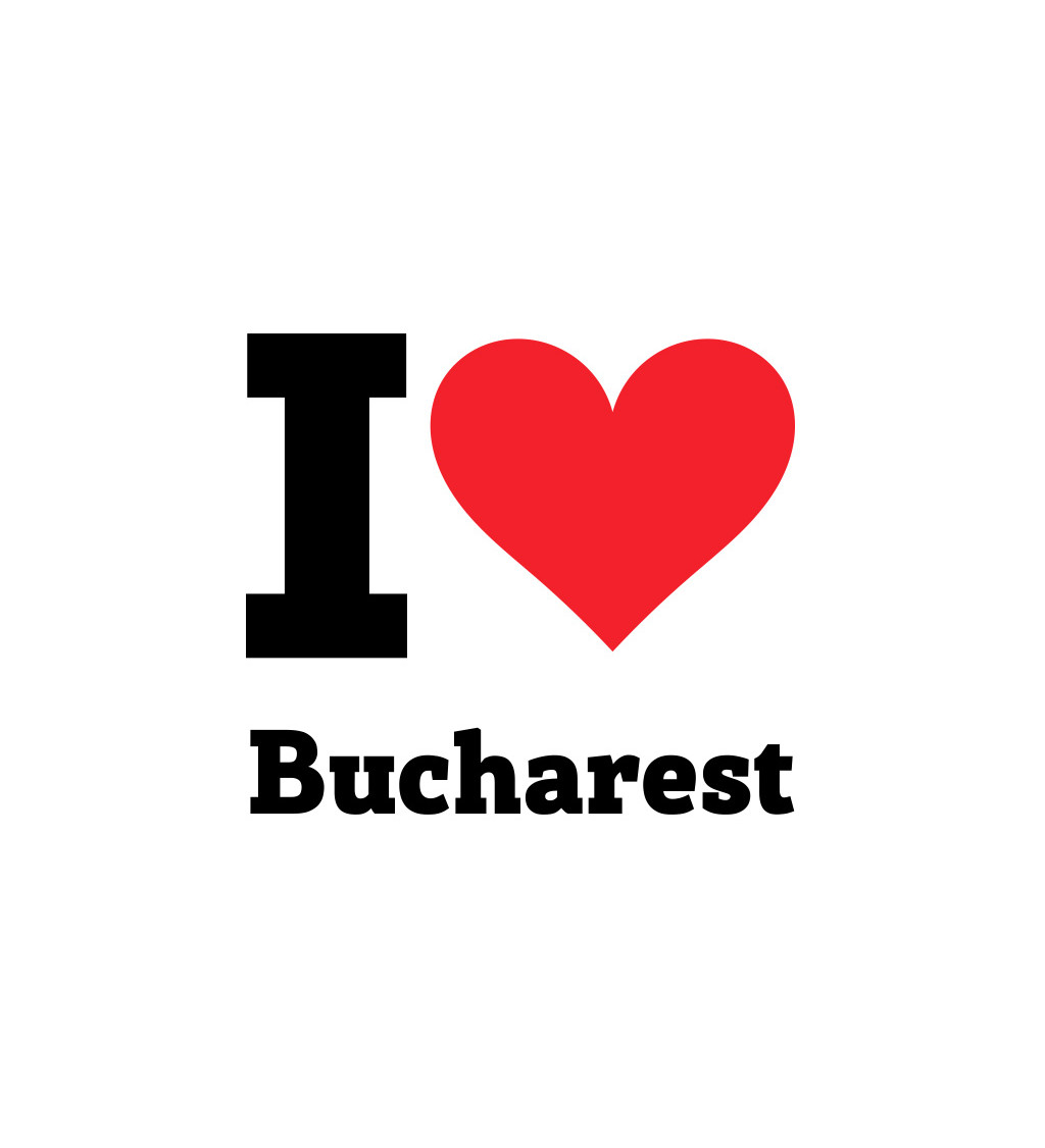 Dámské triko - I love Bucharest