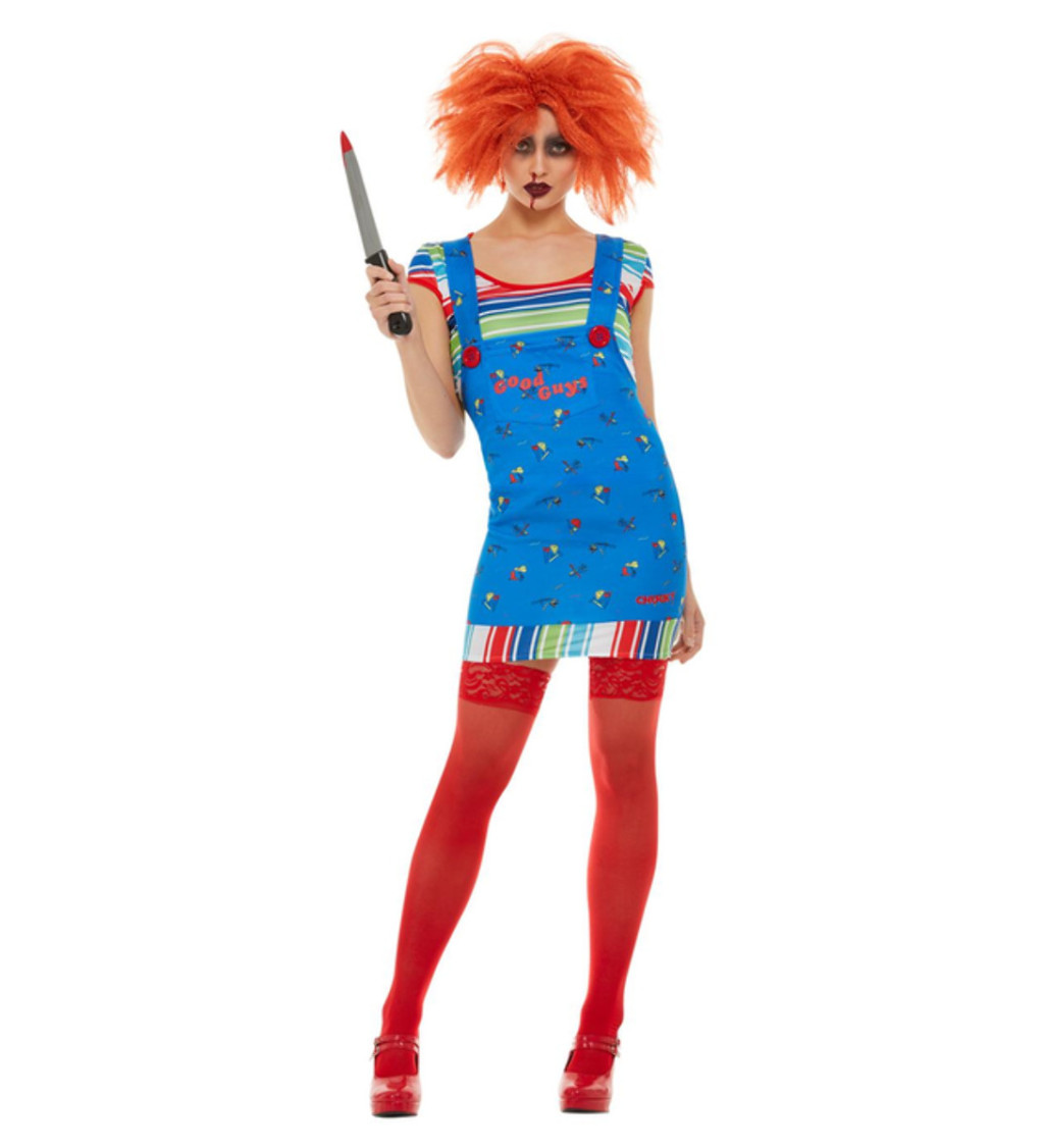 Dámský kostým modrý - Chucky