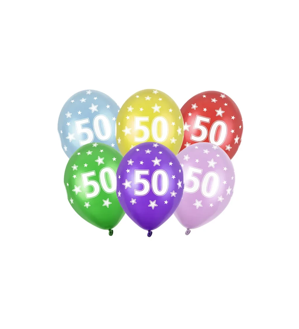 Balónek číslo 50 - 6ks