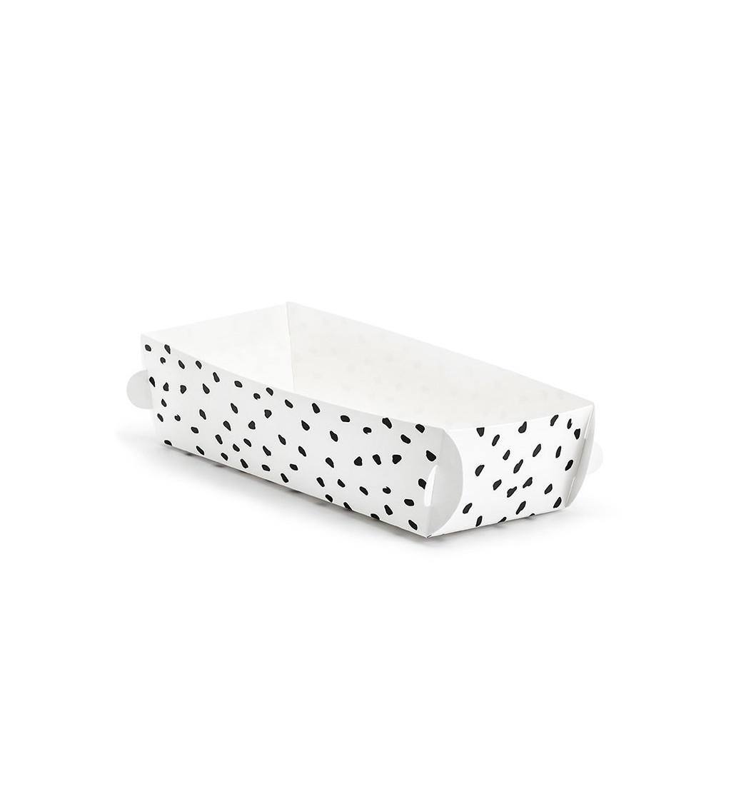 Bílá krabička s černými puntíky dinosaurus sada