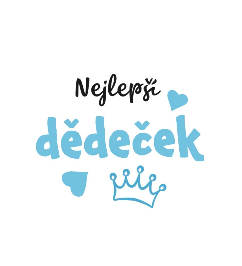 Pánské triko bílé - Nejlepší dědeček