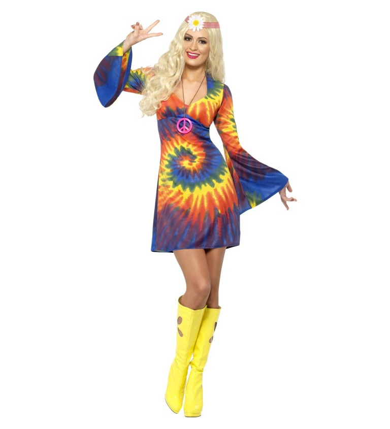 Kostým pro ženy - Hippie duha spirála
