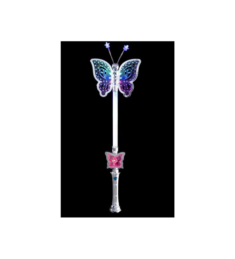 Kouzelná motýlí hůlka svítící